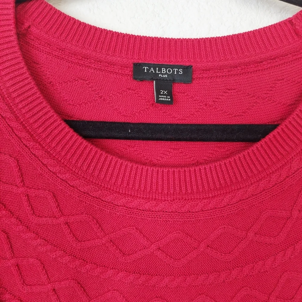 Talbots Cotton‎ Cashmere Blend Sweater Size 2X